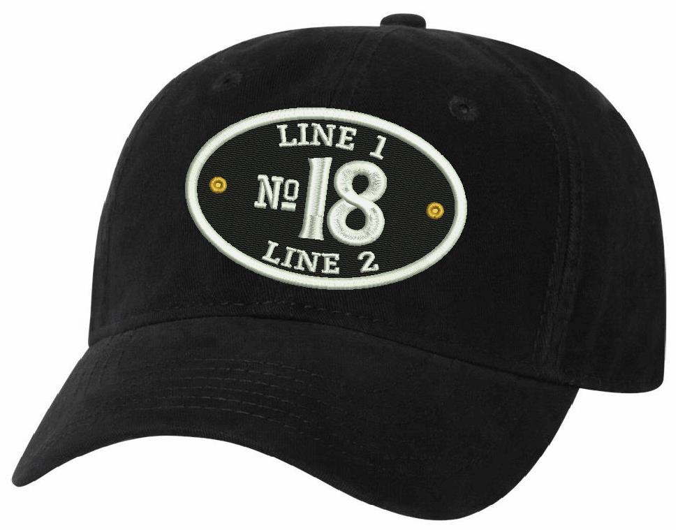 Oval Fire Company AH35 Unstructured Hat - Powercall Sirens LLC