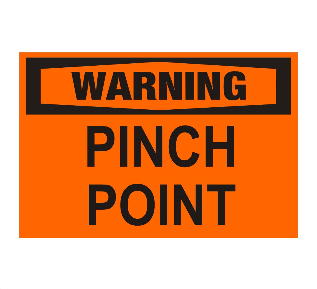 Pinch Point Warning Decal