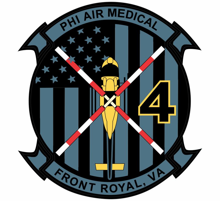 Phi Air Medical Subdued Front Royal, VA decal 71217