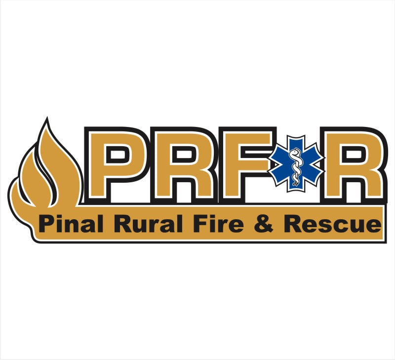 Pinal Rural Fire V1 Black Wht Decal