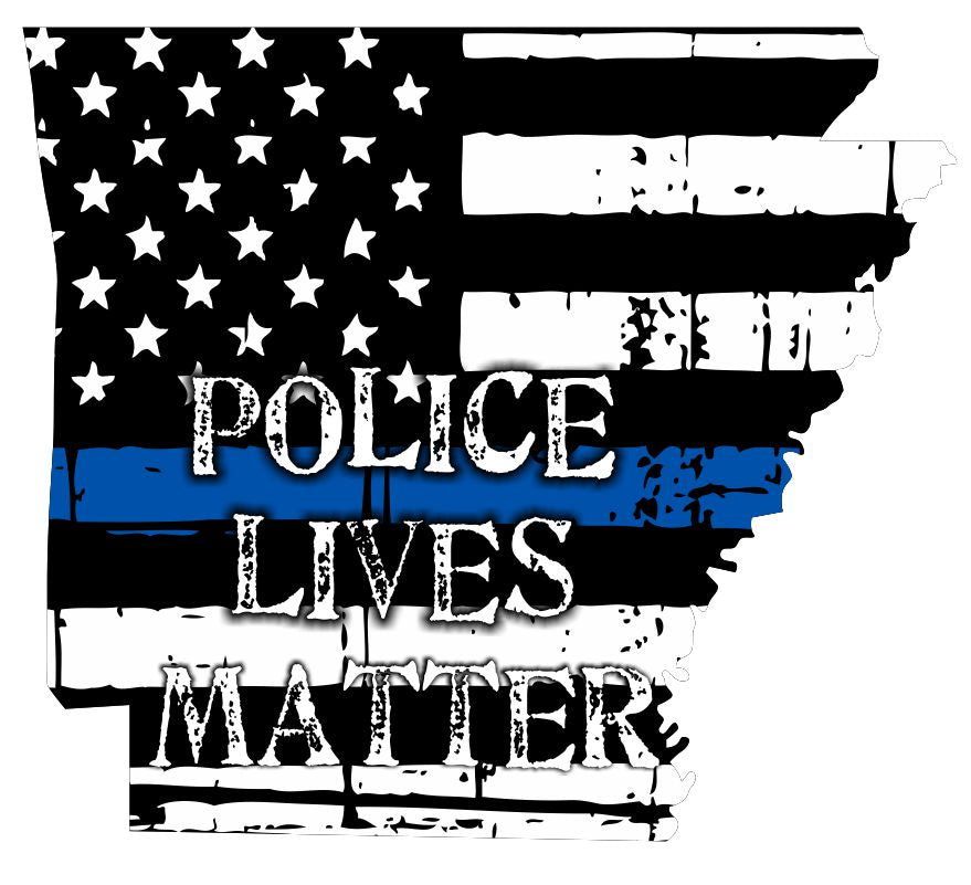 Arkansas Blue Thin Line Police Lives Matter Decal
