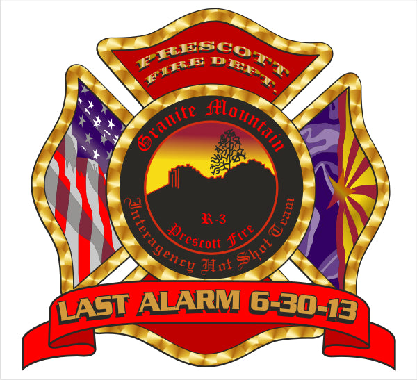 Prescott Last Alarm Fund Raiser Decal