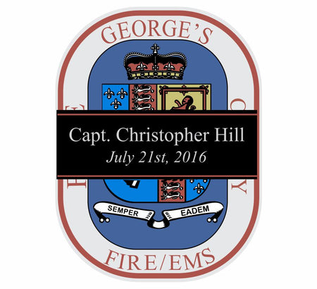 PGFD Christopher Hill Memorial Decal 072417