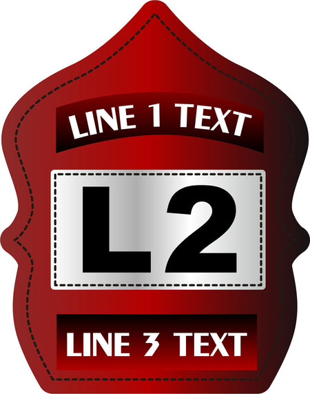 Red/Black Faded Custom Powershield Decal - Powercall Sirens LLC