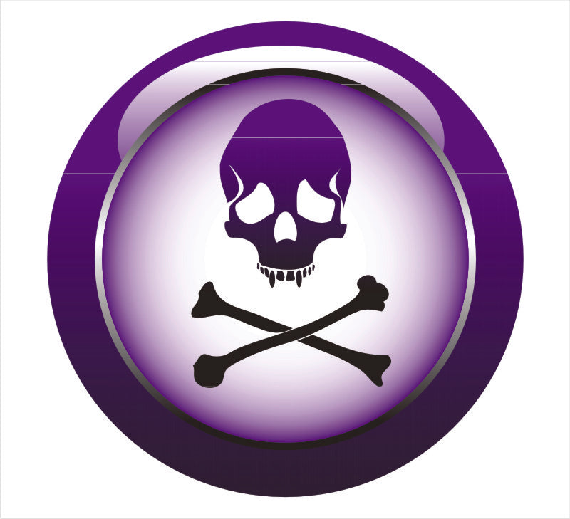 Purple Poison Reflective Label
