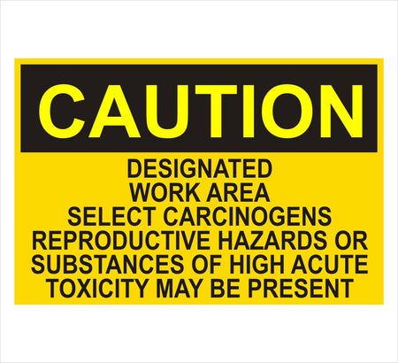 Designated Work Area Caution Decal