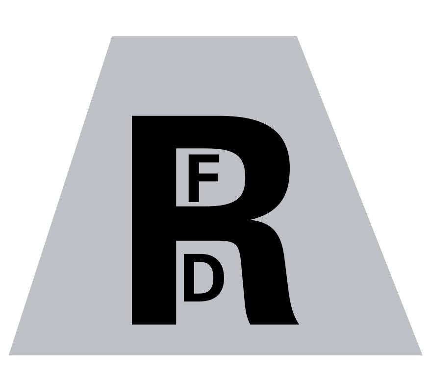 RFD Custom Reflective Trapezoid Decal