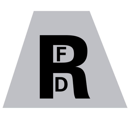 RFD Custom Reflective Trapezoid Decal