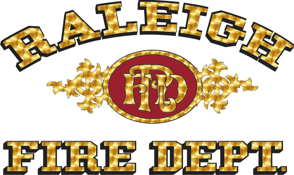 Raleigh Fire Dept. Goldleaf Decal