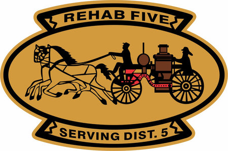 Rehab 5 Gold Customer Decal - Powercall Sirens LLC