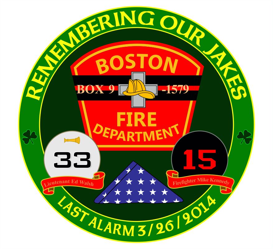 Remembering our Jakes Boston FD Decal