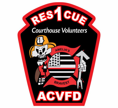 Rescue 1 ACVFD Courthouse Volunteers Decal 72817