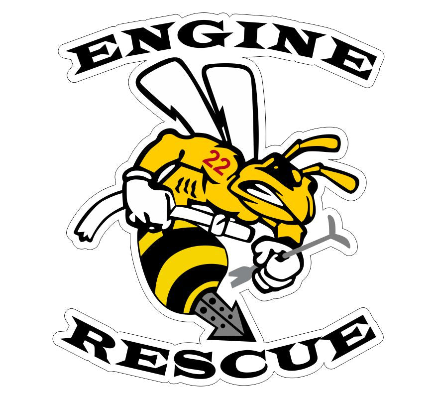 Adena Engine Rescue Bee with 22 customer decal