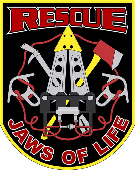 Rescue Jaws of Life Firefighter Decal - Powercall Sirens LLC