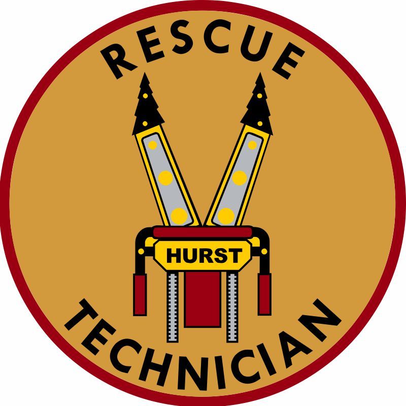 Hurst Rescue Technician Round Decal - Powercall Sirens LLC