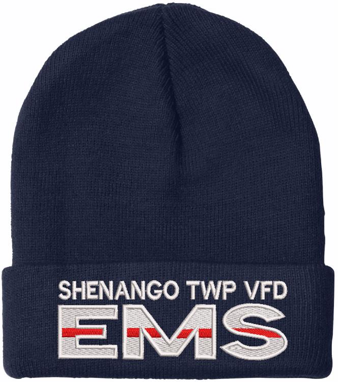 Shenango twp EMS Red Line Custom Winter Hat