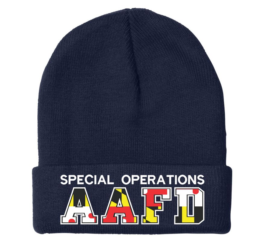 Addf Hat Special Operations AAFD Embroidered Winter Hat – Powercall Sirens LLC