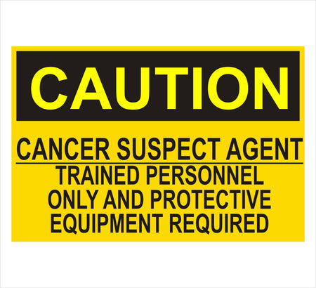 Cancer Suspect Agent Caution Decal