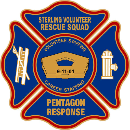 Sterling Vol. Rescue Pentagon Response decal - Powercall Sirens LLC