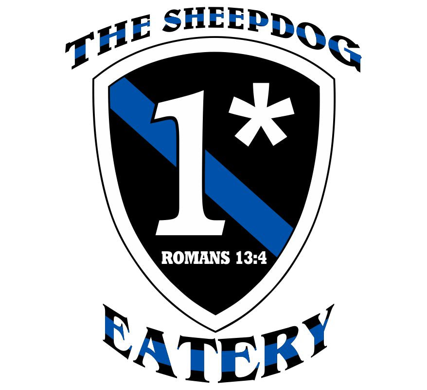 Sheepdog Eatery Blue 1Asterisk Customer Decal