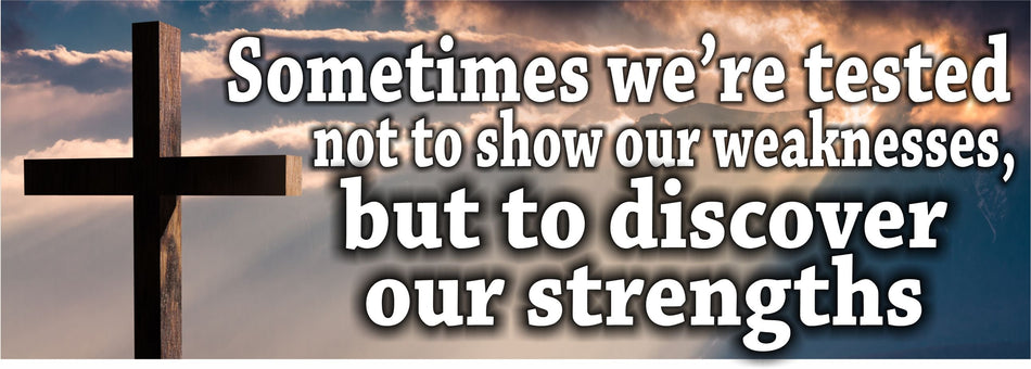 Sometimes we're tested Bumper sticker/magnet - Powercall Sirens LLC