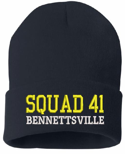 Squad 41 Bennettsville Embroidered Winter Hat - Powercall Sirens LLC