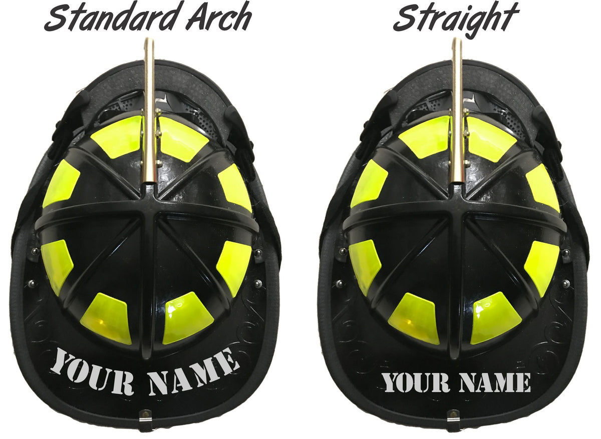 Stencil Font Helmet Name Decal - Powercall Sirens LLC