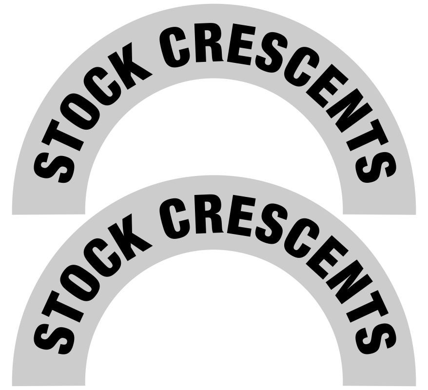 Reflective WHITE Helmet Crescent Pairs - Powercall Sirens LLC