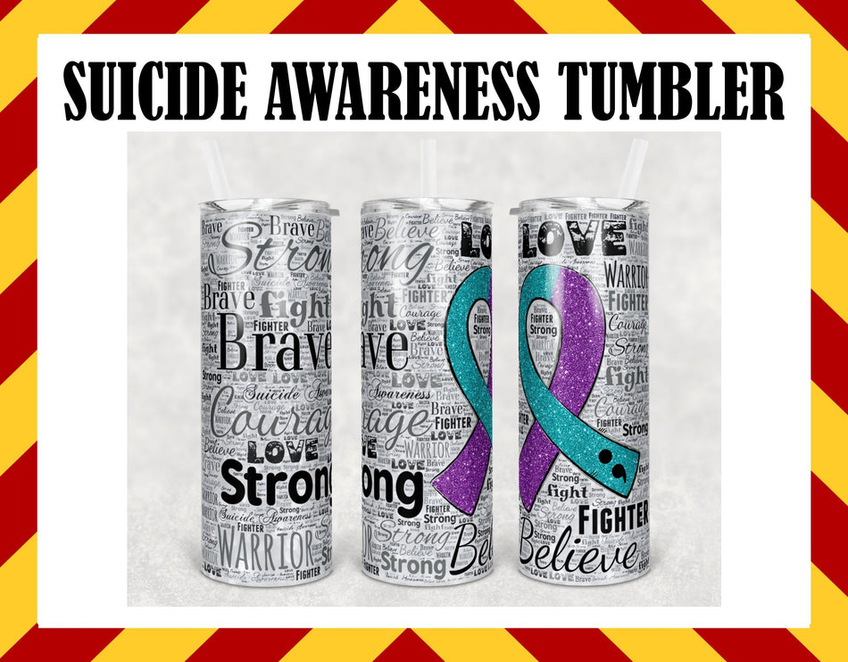 Stainless Steel Cup -  Suicide Awareness Brave Design Hot/Cold Cup