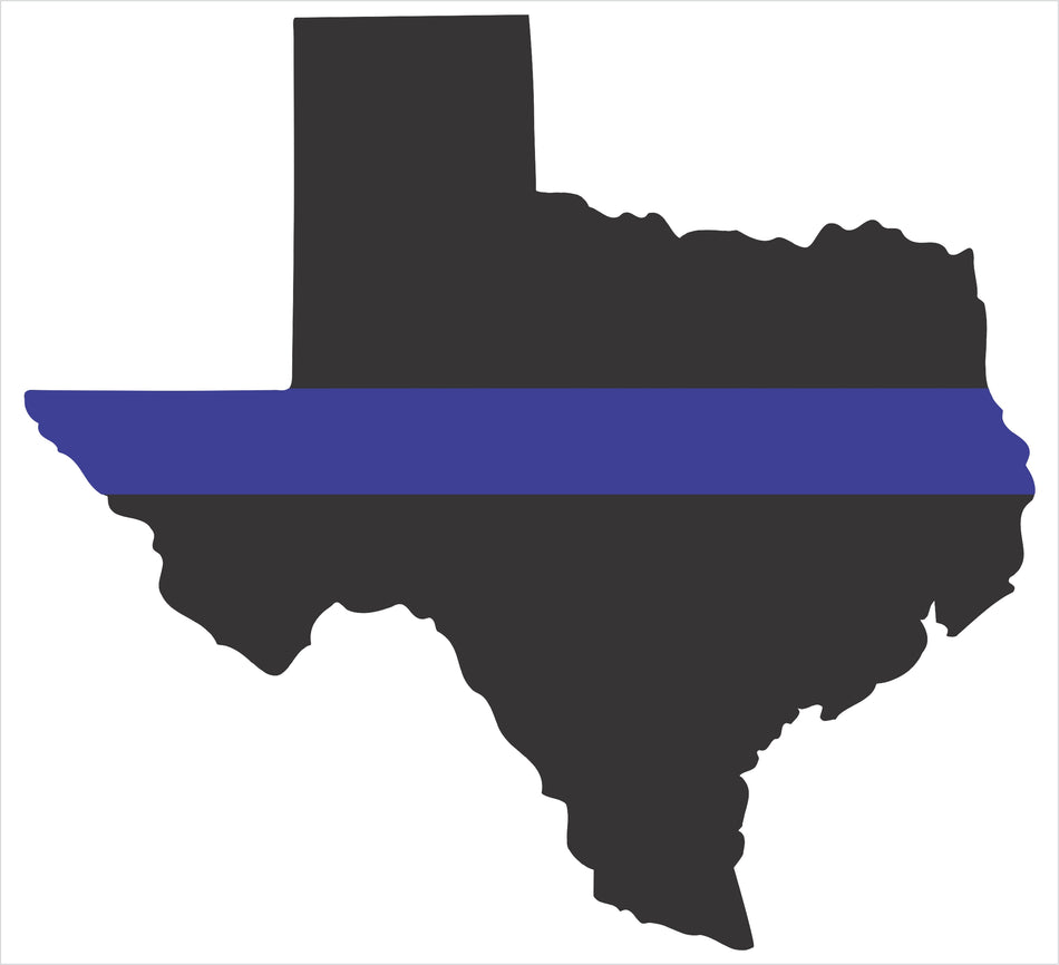 Texas Thin Blue Line Decal