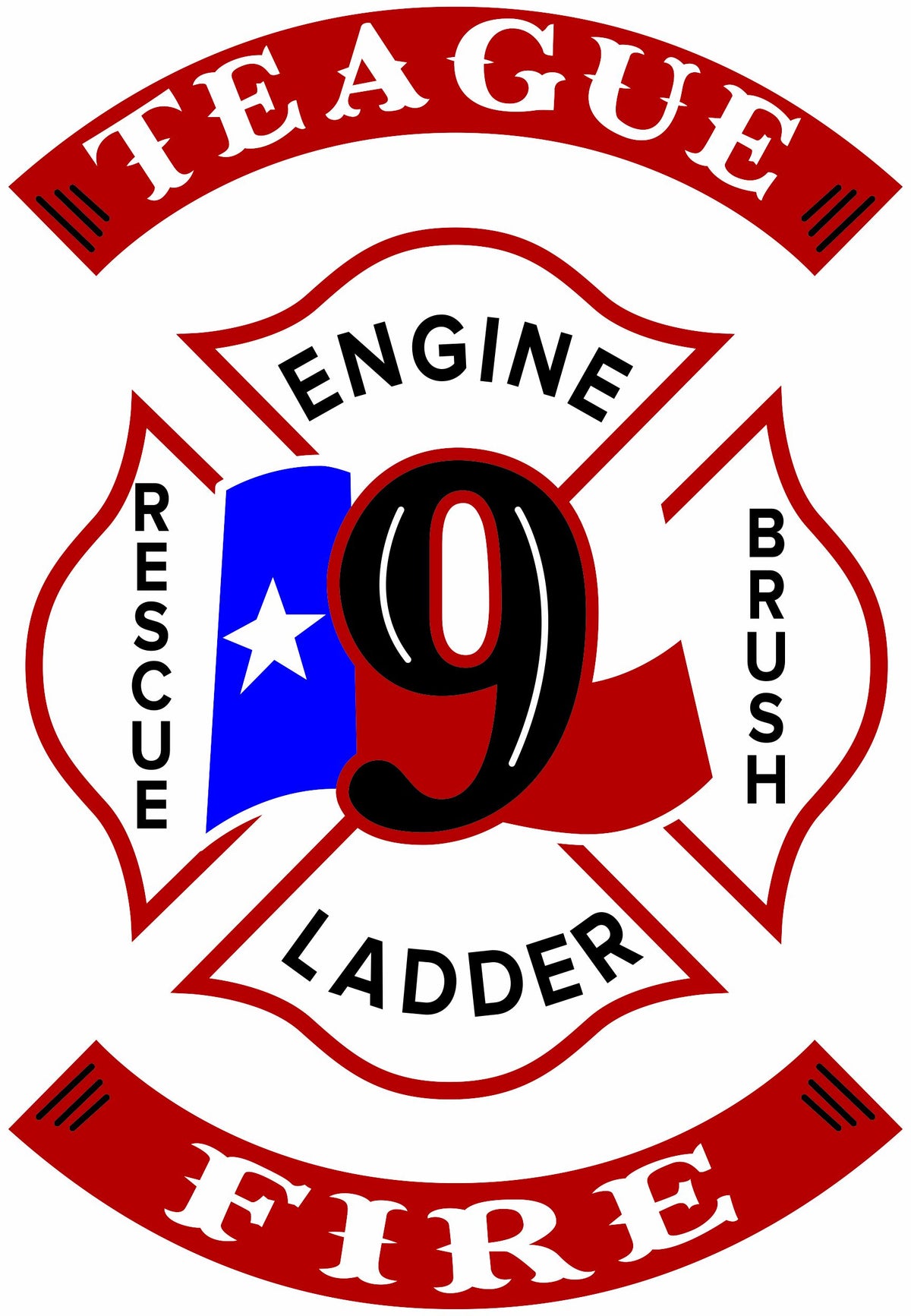 Teague 9 Fire Customer Decal - Powercall Sirens LLC