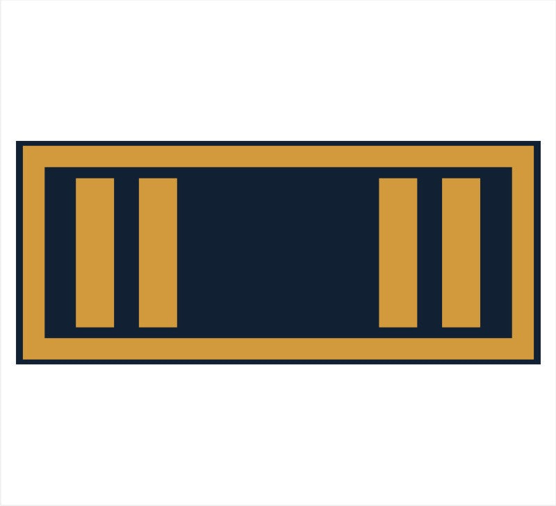 Vittone Navy/Gold Bar Decal