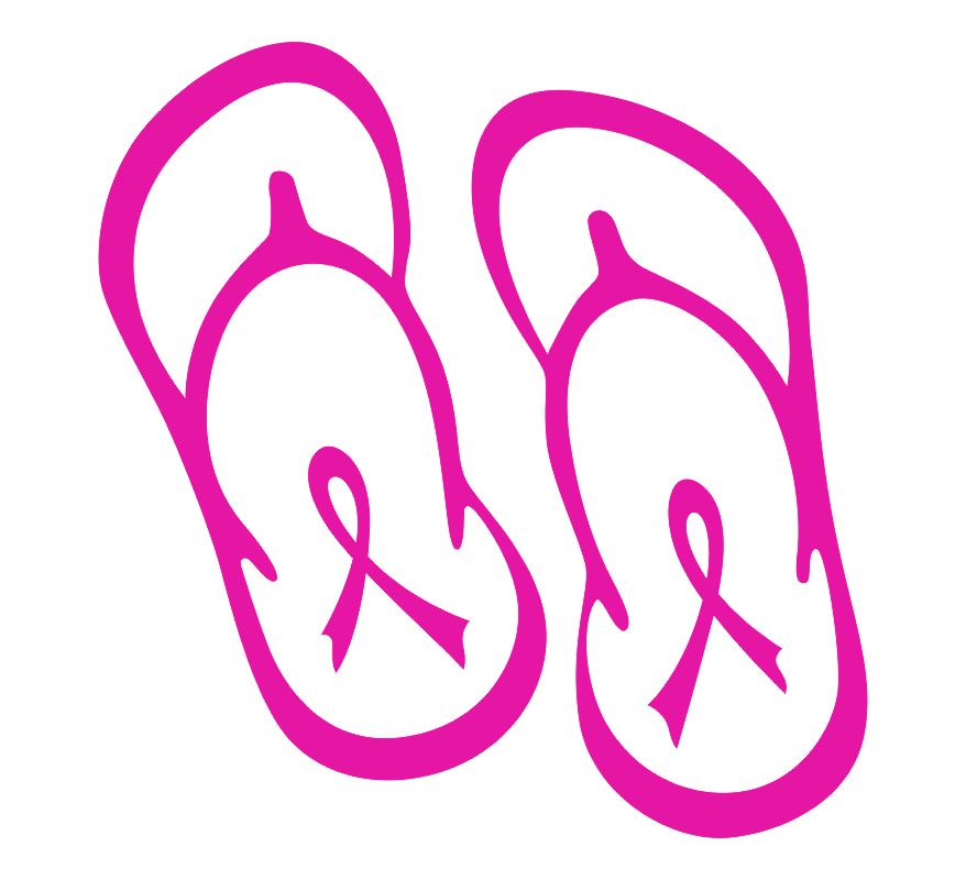 Trish Flip Flop Ribbon Customer Decal