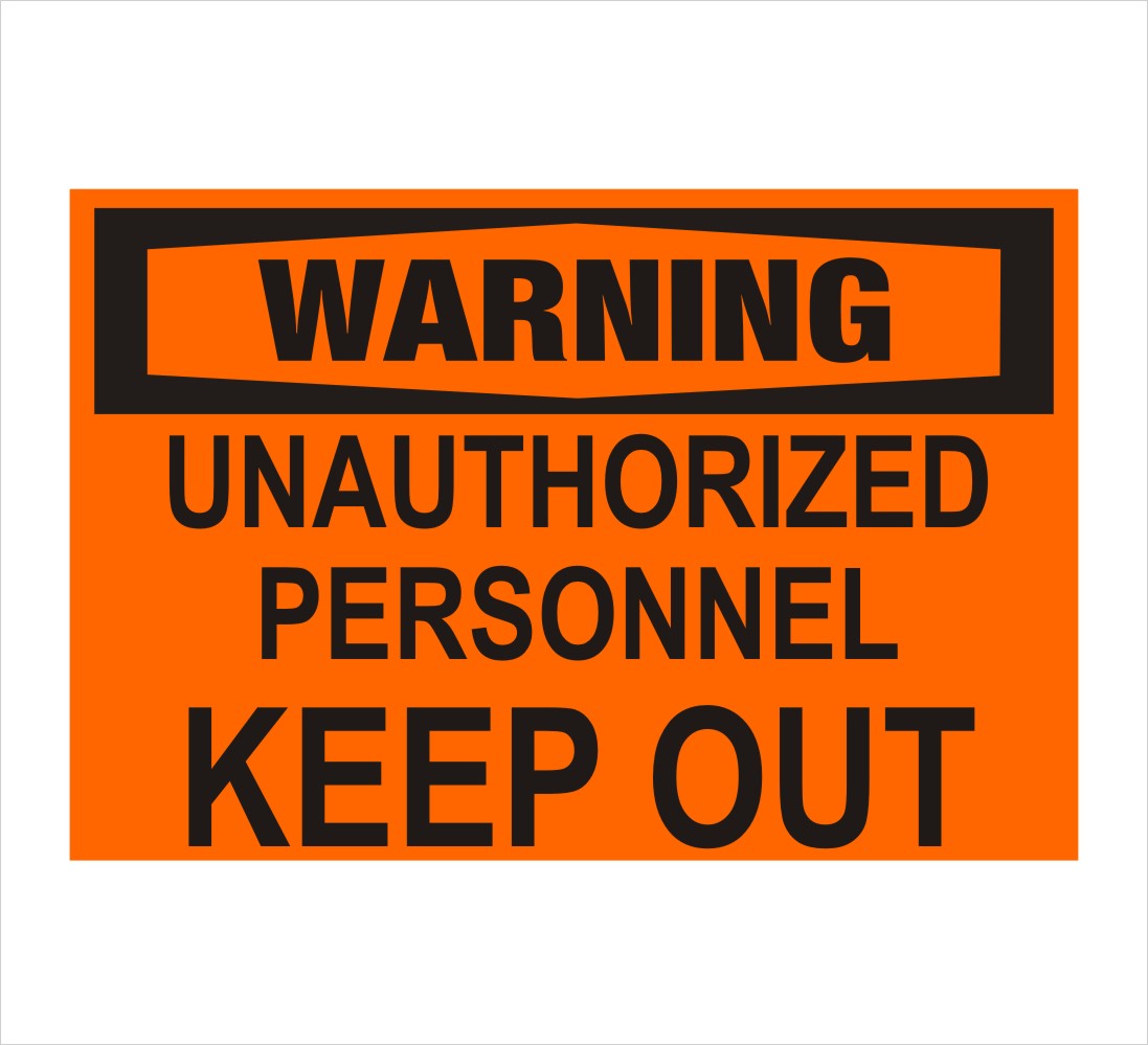 Keep Out  Warning Decal