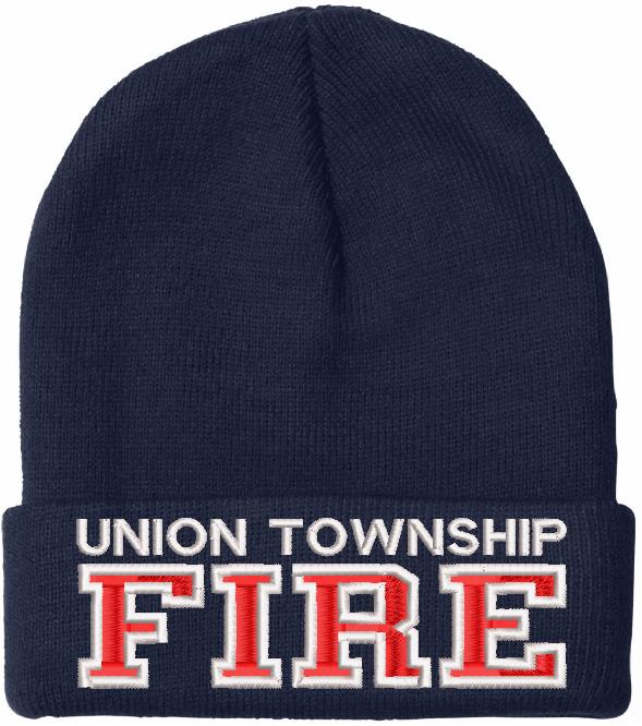 Union Twp Fire Embroidered Winter Hat - Powercall Sirens LLC