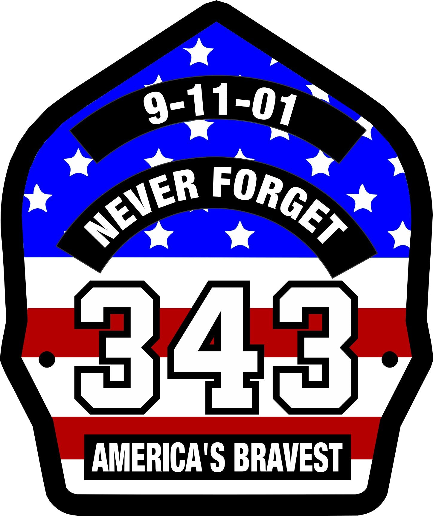 USA 343 Powershield Memorial Decal – Powercall Sirens LLC