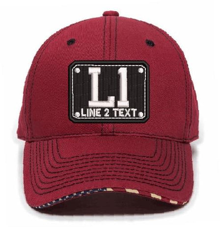 Badge Style USA-800 Embroidered Hat - Powercall Sirens LLC