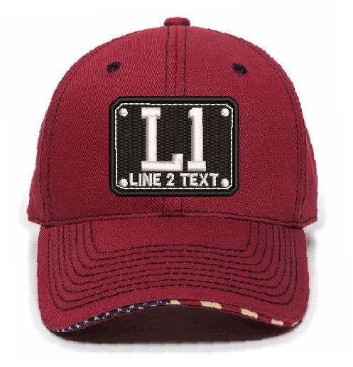 Badge Style USA-800 Embroidered Hat - Powercall Sirens LLC
