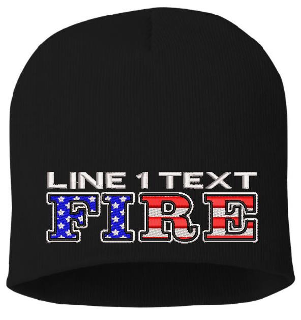 USA FIRE Style Embroidered Winter Hat - Powercall Sirens LLC