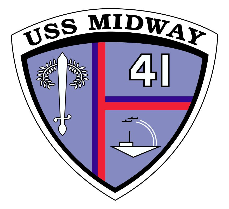 USS Midway Custom Window Decal