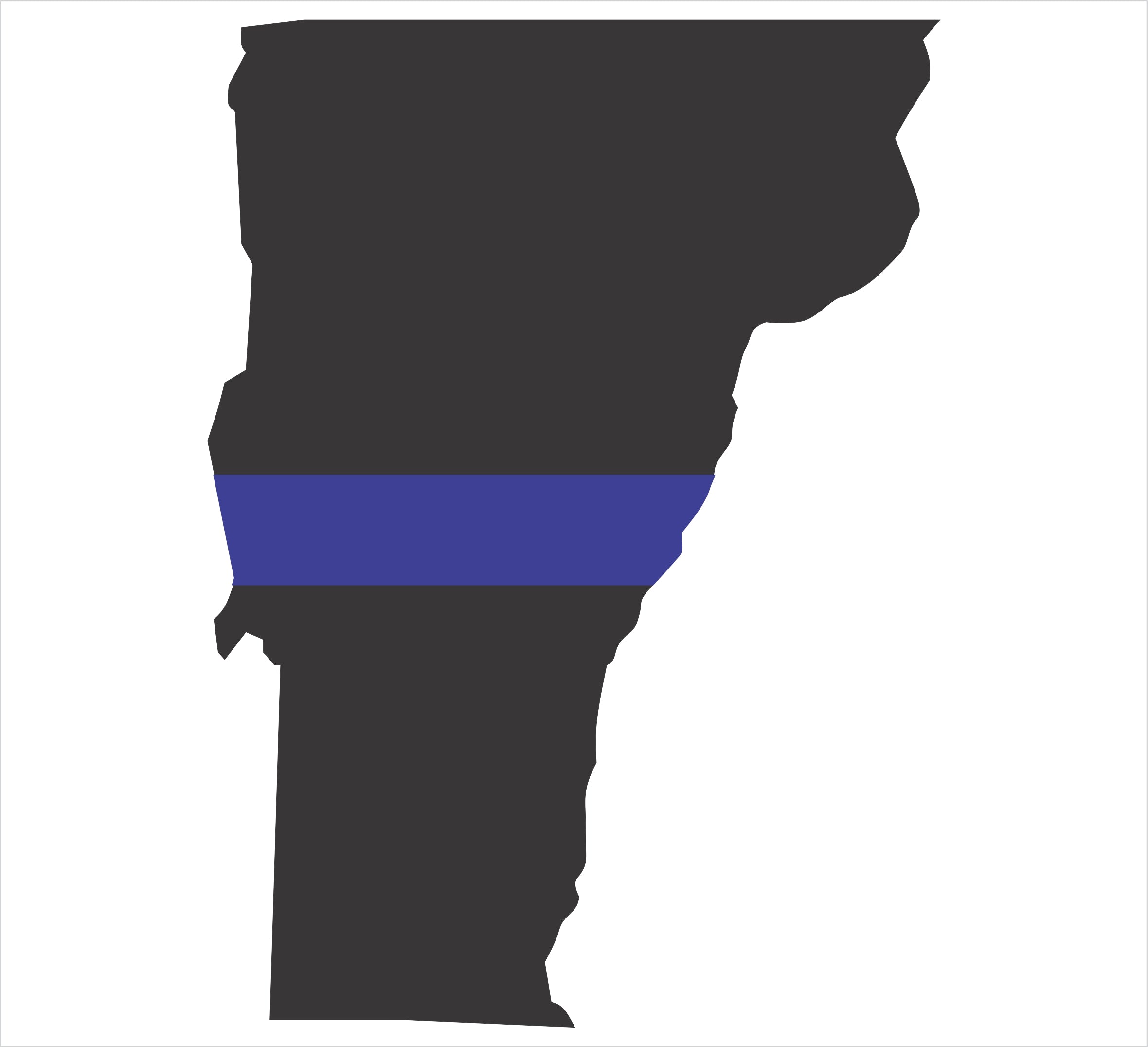 Vermont Thin Blue Line Decal