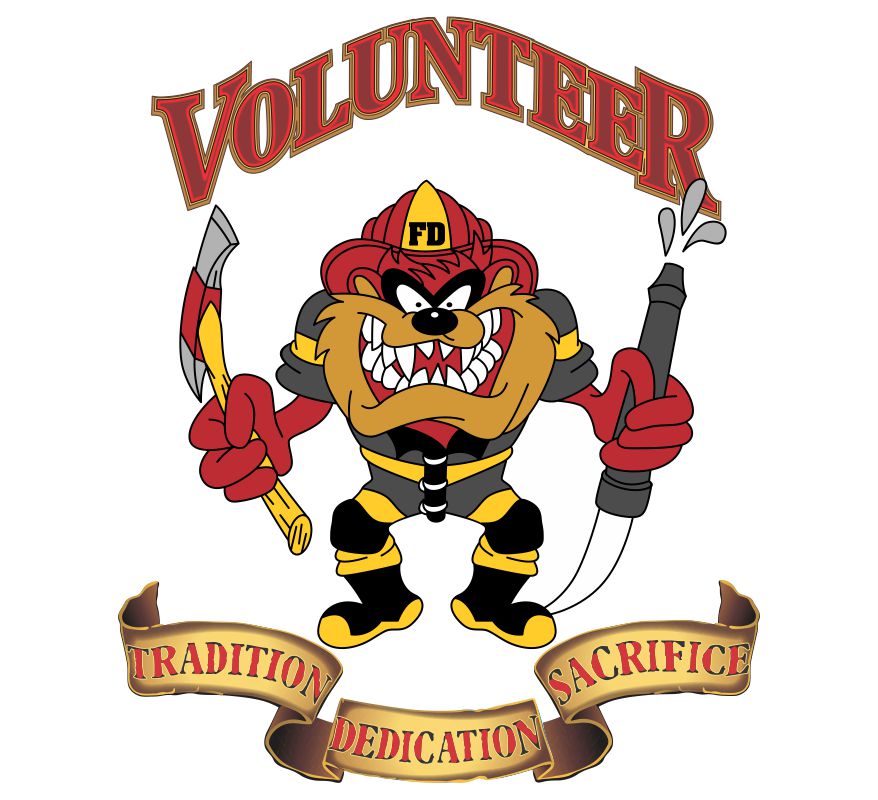 Volunteer FF Taz Customer Decal