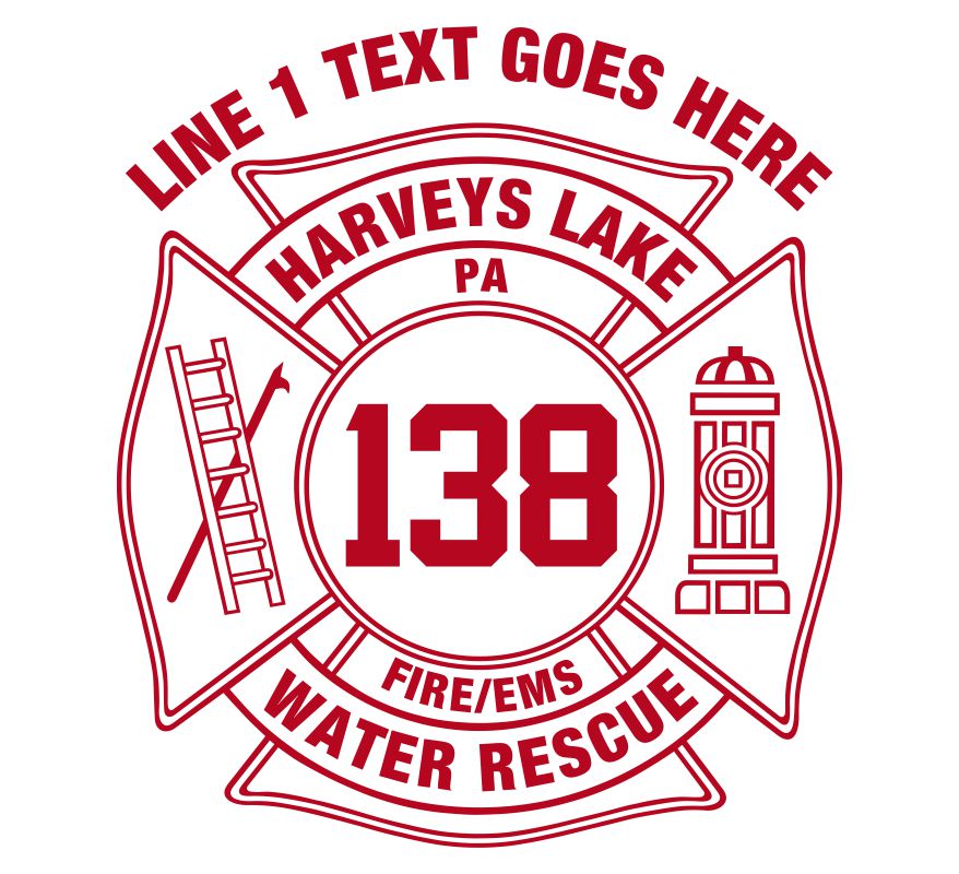 Harvey's Lake Customizable Maltese Cross