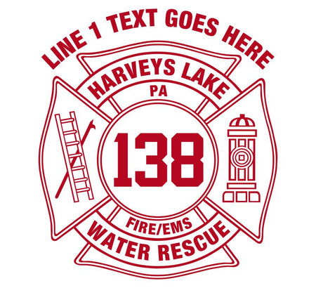 Harvey's Lake Customizable Maltese Cross