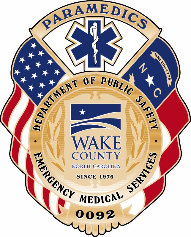 Wake County Paramedics Decal - Powercall Sirens LLC