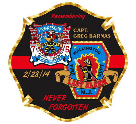 Captain Greg Barnas Memorial Decal