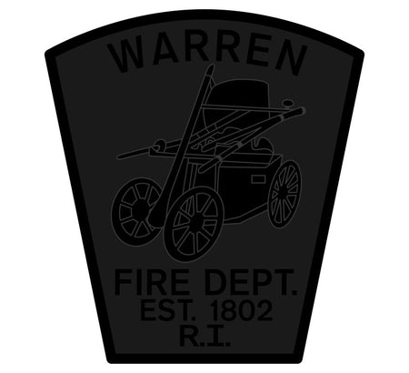 Warren Fire Dept Blacklite Custom Decal