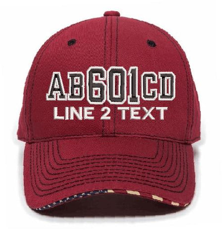 West1Side Style Red USA-800 Adjustable Hat - Powercall Sirens LLC