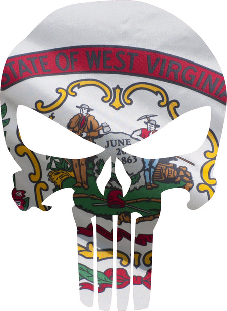 State of West Virginia Punisher Decal - Powercall Sirens LLC