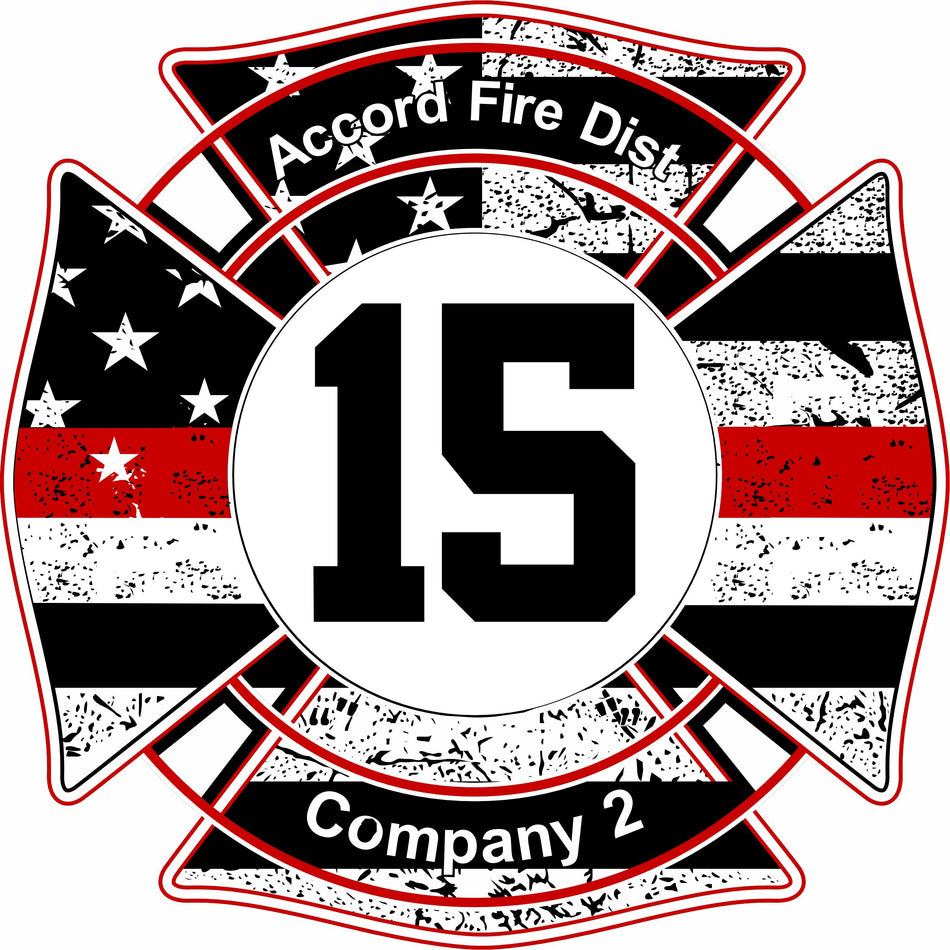 Accord Fire District 15 Company 2 Customer Decal